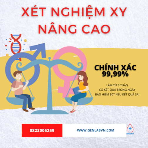 Gói xét nghiệm Xy nâng cao - xét nghiệm giới tính sớm 6 tuần